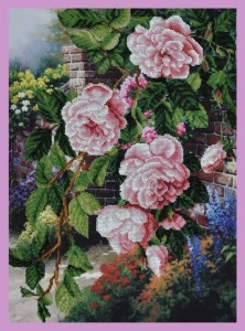 "Квіти в саду" Картини Бісером. Набір для вишивання (Р-233)