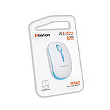 Бездротова оптична миша MEETION Wireless Mouse 2.4G MT-R547 біла з блакитним., фото 8