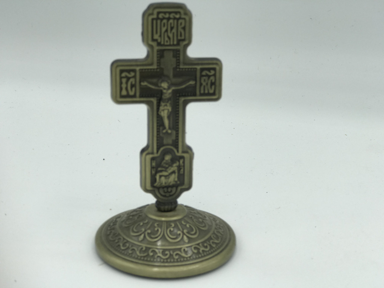 Хрест на підставці з чорненого металу