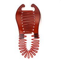 Заколка Soft Bendable Hair Comb для створення об'ємного хвоста коричнева