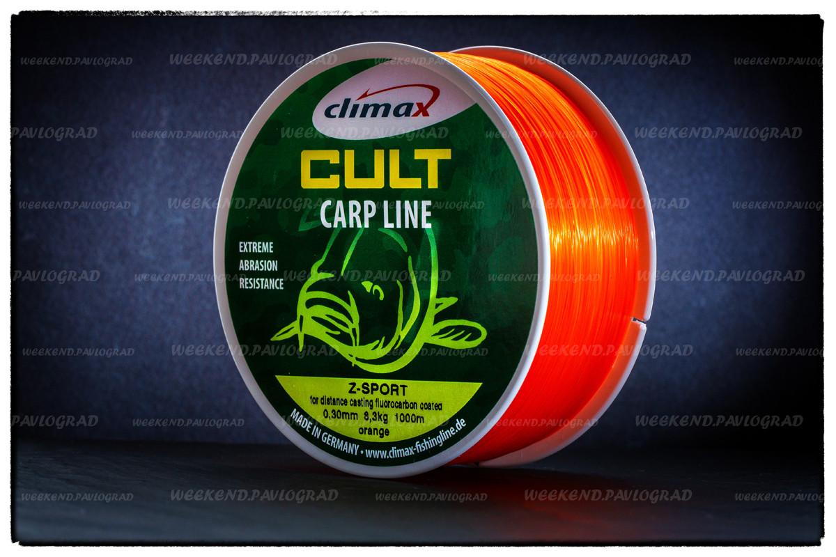 Волосінь Climax Cult Carp Line Z-Sport Orange 0,28 мм 6,8 кг. 1000 м