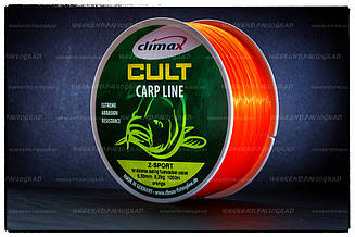 Волосінь Climax Cult Carp Line Z-Sport Orange 0,28 мм 6,8 кг. 1000 м