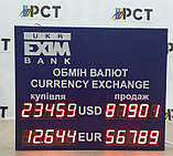 Електронне табло обміну валют (сегменти) — 5 валют 525х650 мм, фото 2