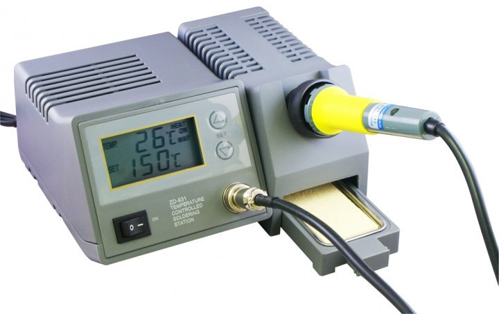 Паяльна станція ZHONGDI ZD-931 з регулюванням температури та підставкою 150-480 °C.