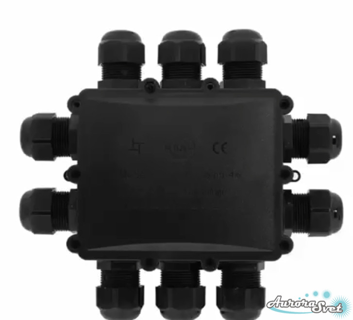 Розподільна коробка IP68 на 10 кабельних введень.10*М25