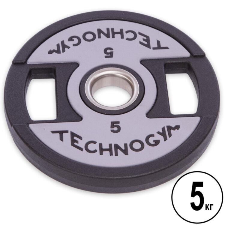 Блін (диск) поліуретановий d-51мм Technogym 5 кг