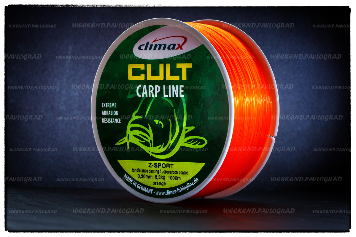 Волосінь Climax Cult Carp Line Z-Sport Orange 0, 30 мм 8,3 кг. 1000 м