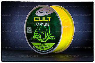 Волосінь Climax Cult Carp Line Z-Sport Fluo-yellow 0,30 мм 8,3 кг. 1000 м