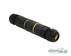 Силовий роз'єм МАМА+ПАПА IP68. Кількість полюсів 3.