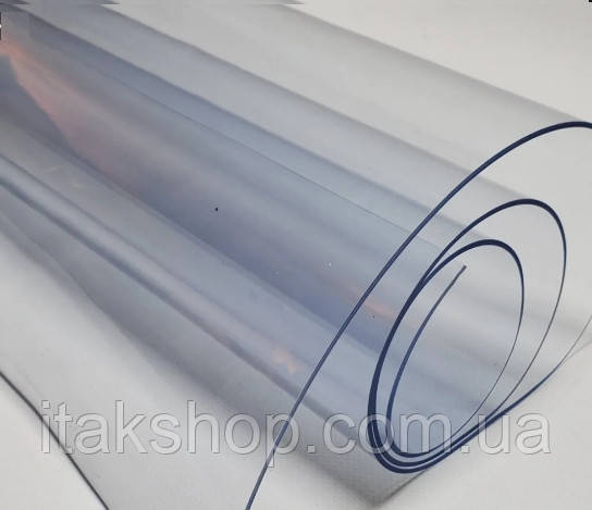 Силіконове м'яке скло (1.4х1.0м) Товщина 1.5 мм Прозора захисна скатертини для столу і меблів Soft Glass, фото 1