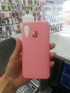 Чохол Silicone Case для Samsung Galaxy A40 A405 пудровий (самсунг галаксі а40)
