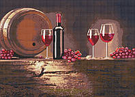 Красное вино Схема полной зашивки бисером