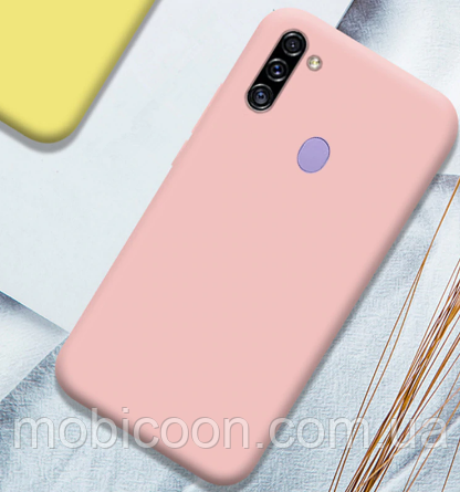 Чохол силіконовий для Samsung Galaxy А11 А115 рожевий (Самсунг А115)