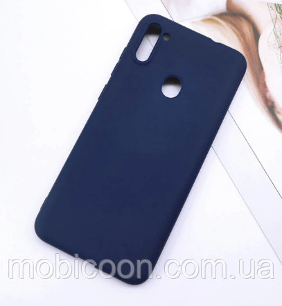 Чохол силіконовий для Samsung Galaxy А11 А115 синій (Самсунг А115)