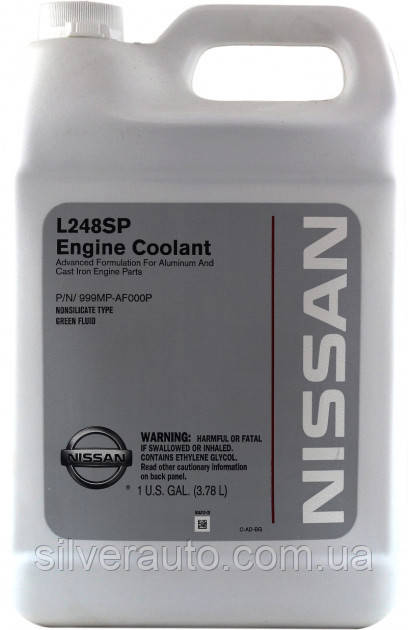 Антифриз Nissan Engine Coolant L248SP (зеленый) 3,78л - фото 1 - id-p1221306104