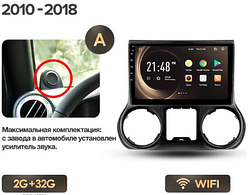 Junsun 4G Android магнітола для Jeep Wrangler 3 JK 2008 - 2018 2 ГБ ОЗП + 32 тип А 10-18