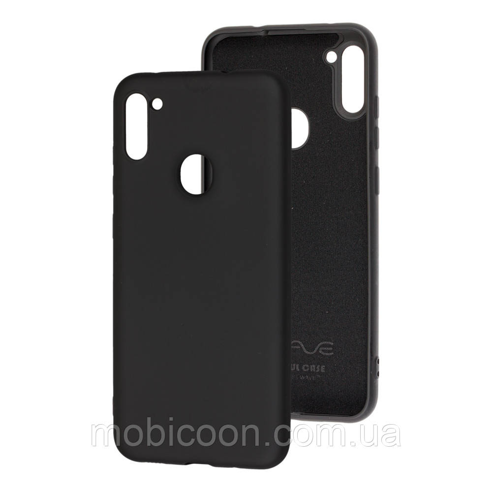 Чохол Silicone Case full для Samsung Galaxy А11 А115 Black чорний (Самсунг А115)