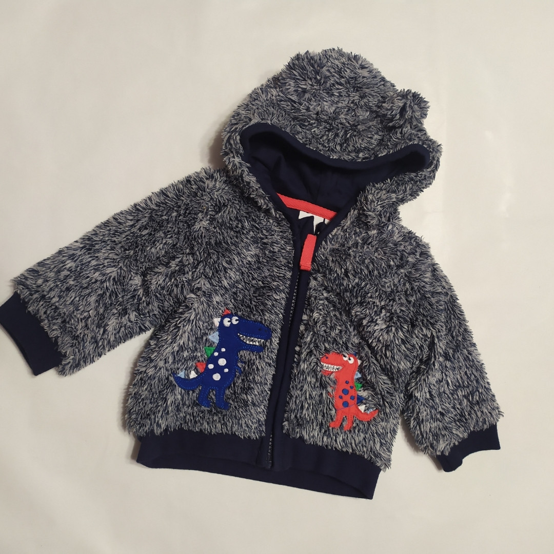 Толстовка для хлопчика на блискавці Діно Bluezoo baby р.62 см (0-3 міс.), фото 1