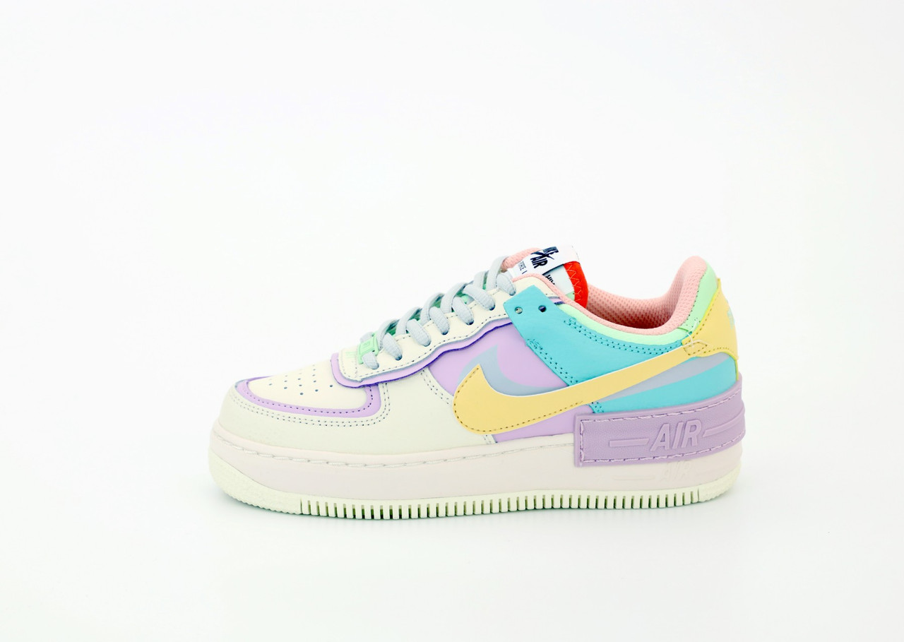 Жіночі кросівки Nike Air Force 1 Shadow Beige Violet, жіночі кросівки найк аір форс 1 шадоу, фото 1