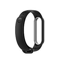 Ремінець для фітнес браслета Xiaomi Mi Band 5, 6, 7 чорний, фото 5