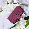 Стильний замшевий гаманець клатч (19 х 10,5 х 2 см) Baellerry Forever Бордовий / Жіночий гаманець із еко замші, фото 7