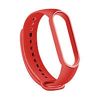 Ремінець для фітнес браслета Xiaomi Mi Band 5, 6, 7 червоний, фото 3