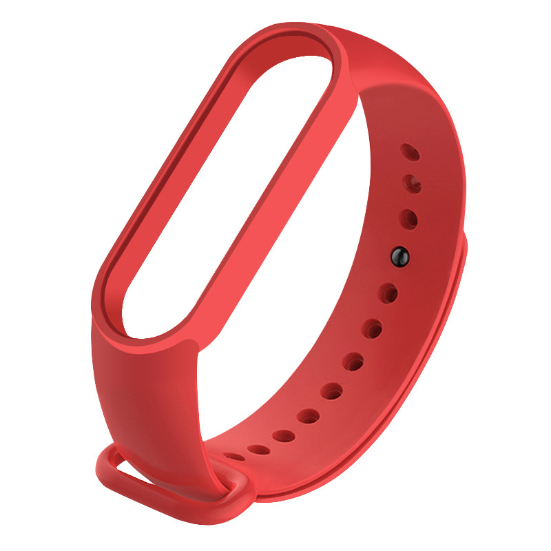 Ремінець для фітнес браслета Xiaomi Mi Band 5, 6, 7 червоний
