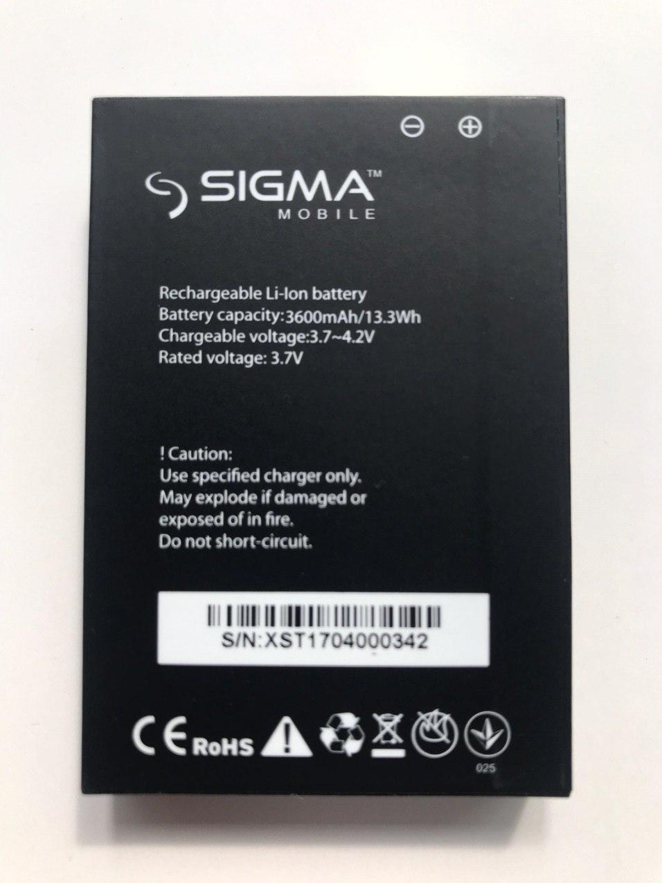 Аккумулятор Sigma X-treme PQ16 Original , 3600 mAh АААА Original PRC