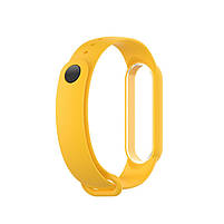 Ремінець для фітнес браслета Xiaomi Mi Band 5, 6, 7 жовтий, фото 4
