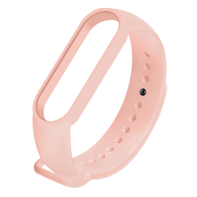 Ремінець для фітнес-браслета Xiaomi Mi Band 5, 6, 7 блідо-рожевий