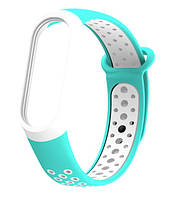 Ремешок для Mi Band 4 White & Blue