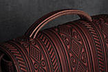 Велика шкіряна сумка-портфель, бордова сумка ручної роботи з натуральної шкіри, фото 7