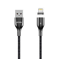 Магнитный USB кабель Remax Cigan Lightning RC-156i Black