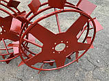 Колеса з ґрунтозачіпками 600/150 10*10 мм, фото 5