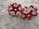 Колеса з ґрунтозачіпками 600/150 10*10 мм, фото 6