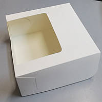 Тортова коробка з панорамним віконцем 300х300х150
