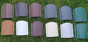 Штахетник 130мм 0,45 мм Україна глянцевий двосторонній RAL 9006 (сірий)