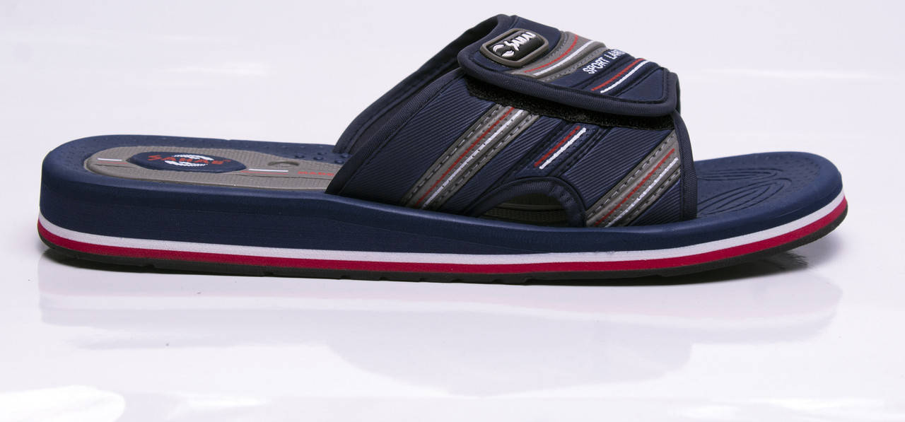 

Sahab Мужские шлепанцы Сахаб на липучке синие, подошва полиуретан 42, Синий