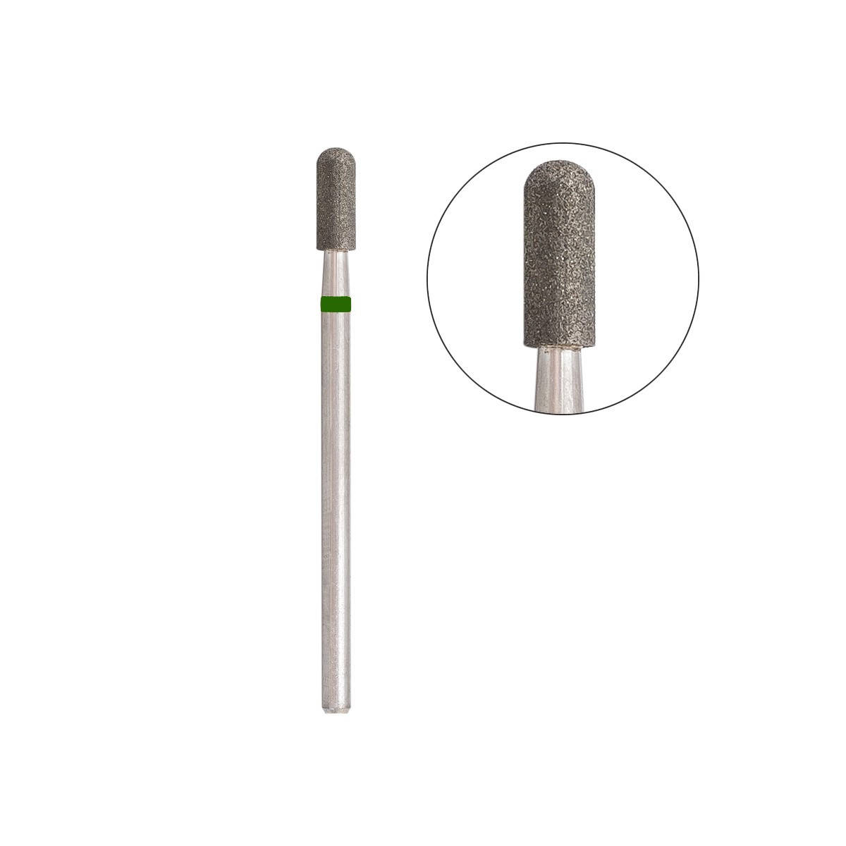 

Фреза алмазная цилиндр закругленный 70/033З, зеленая насечка