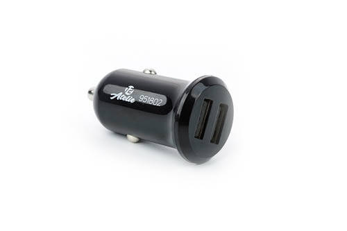 

Автомобильное зарядное устройство адаптер Atelie 2 USB 12/24V - 5V 2,1A черный 951802