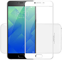 Защитное стекло для Meizu M5 на весь экран 5д стекло на телефон мейзу м5 белое NFD