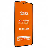 Захисне скло 21D Full Glue для LG K50 / Q60 чорне 0,3 мм в упаковці