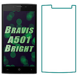 Захисне скло Bravis A501 Bright (Прозоре 2.5 D 9H) (Бравис А501)