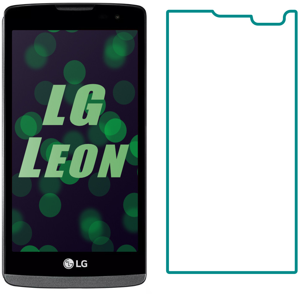 Захисне скло LG Leon H324 Y50 (Прозоре 2.5 D 9H) (Лджи Леон Н324)