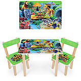 Детский столик и стульчики расцветки для мальчиков, фото 10