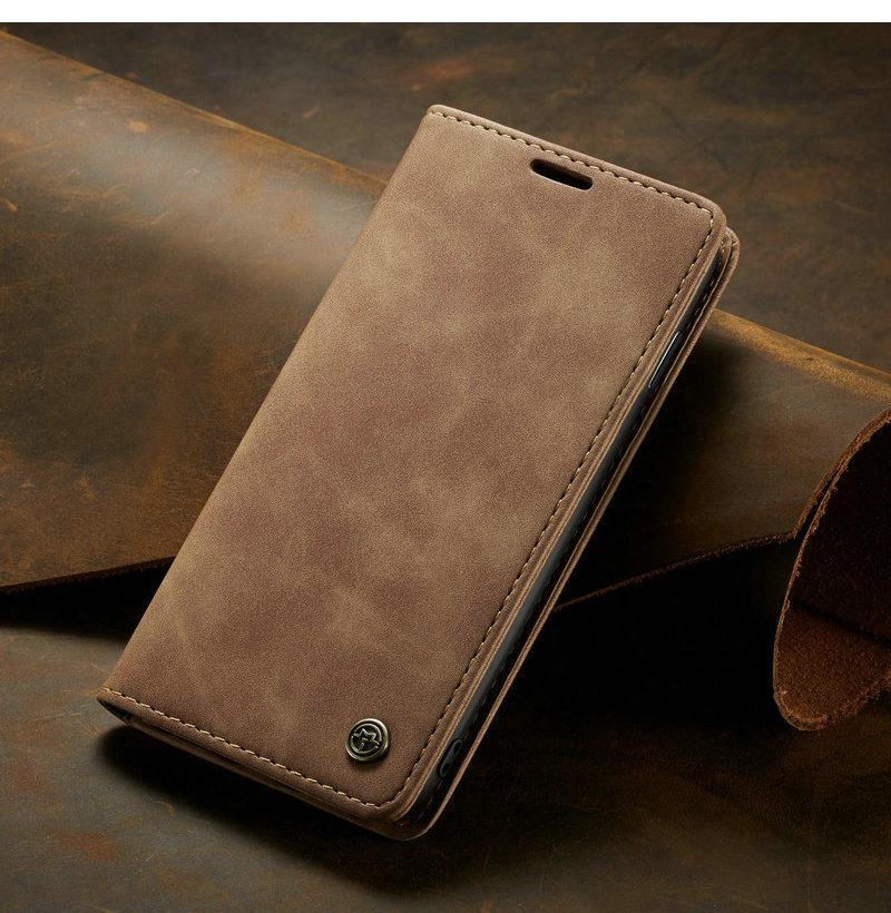 Чохол книжка Caseme з магнітом для Xiaomi Redmi Note 8 Pro коричневий
