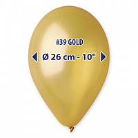 Кулі повітряні металік золото 10" (26 см) Gemar