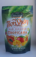 Чай TienShan Tropicana . Чай Тянь-Шань Тропікана зелений з тропічними фруктами 80 г м'яке паковання