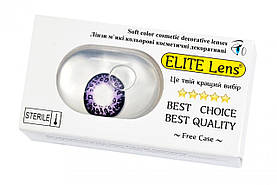 Фіолетові лінзи контактні 14.5 мм. Violet Leon лінзи кольорові (N0064)