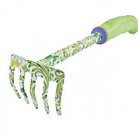 Грабли 5-зубые, 85 х 310 мм, стальные, пластиковая рукоятка, Flower Green Palisad